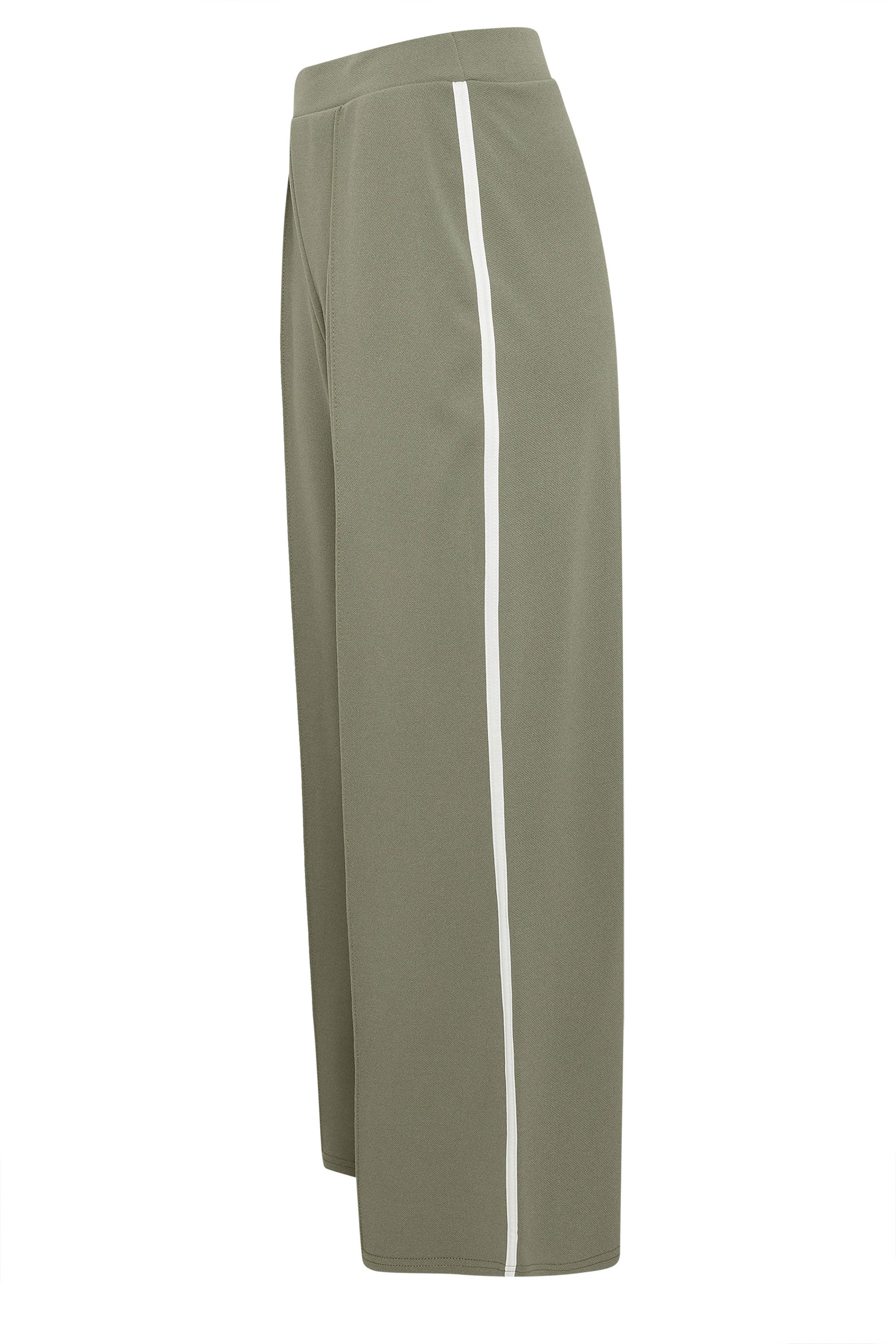 M&Co Petite Khaki Green Pintuck Trousers | M&Co 5