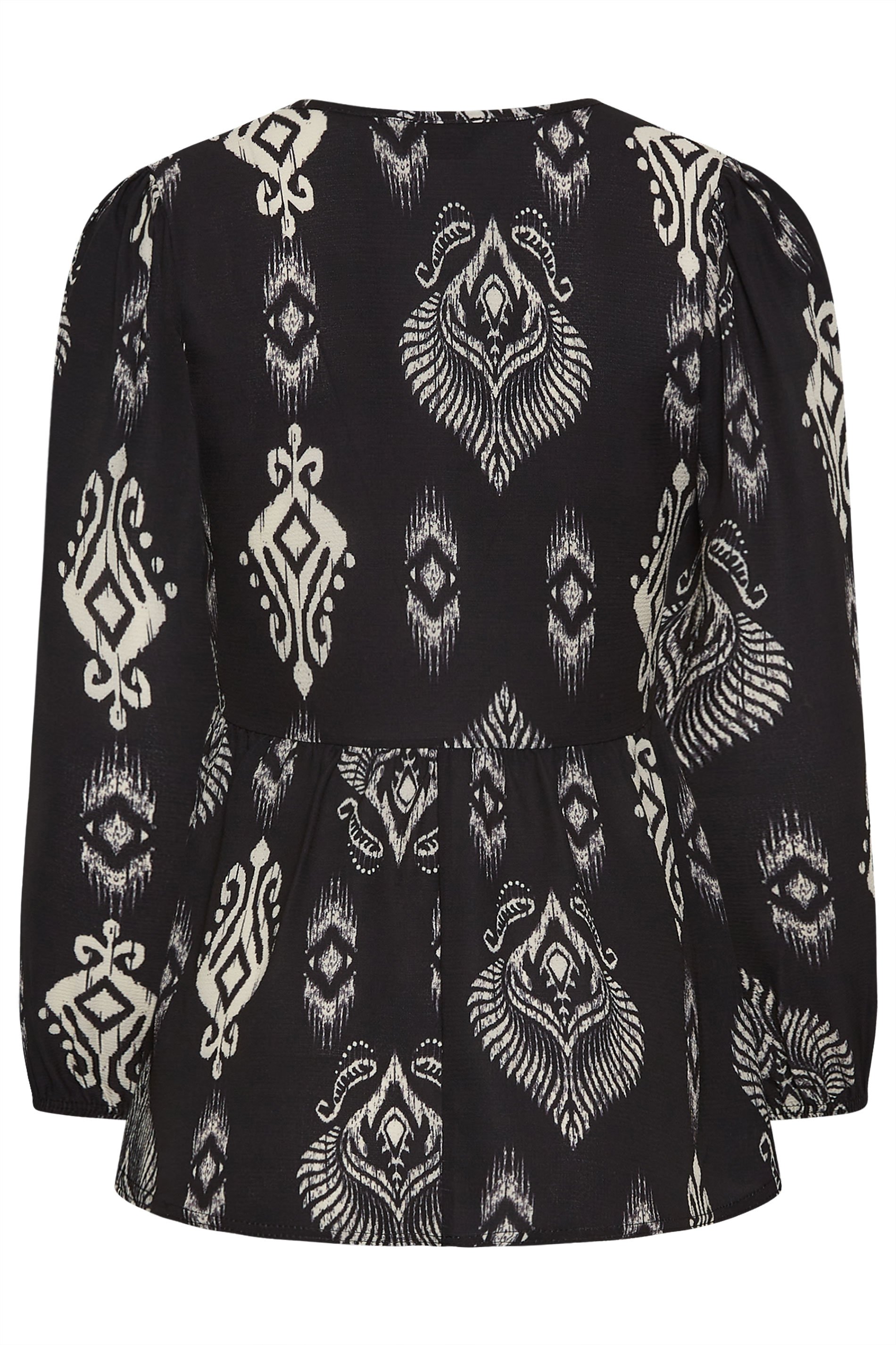 PixieGirl Black Aztec Print Smock Top | PixieGirl 8