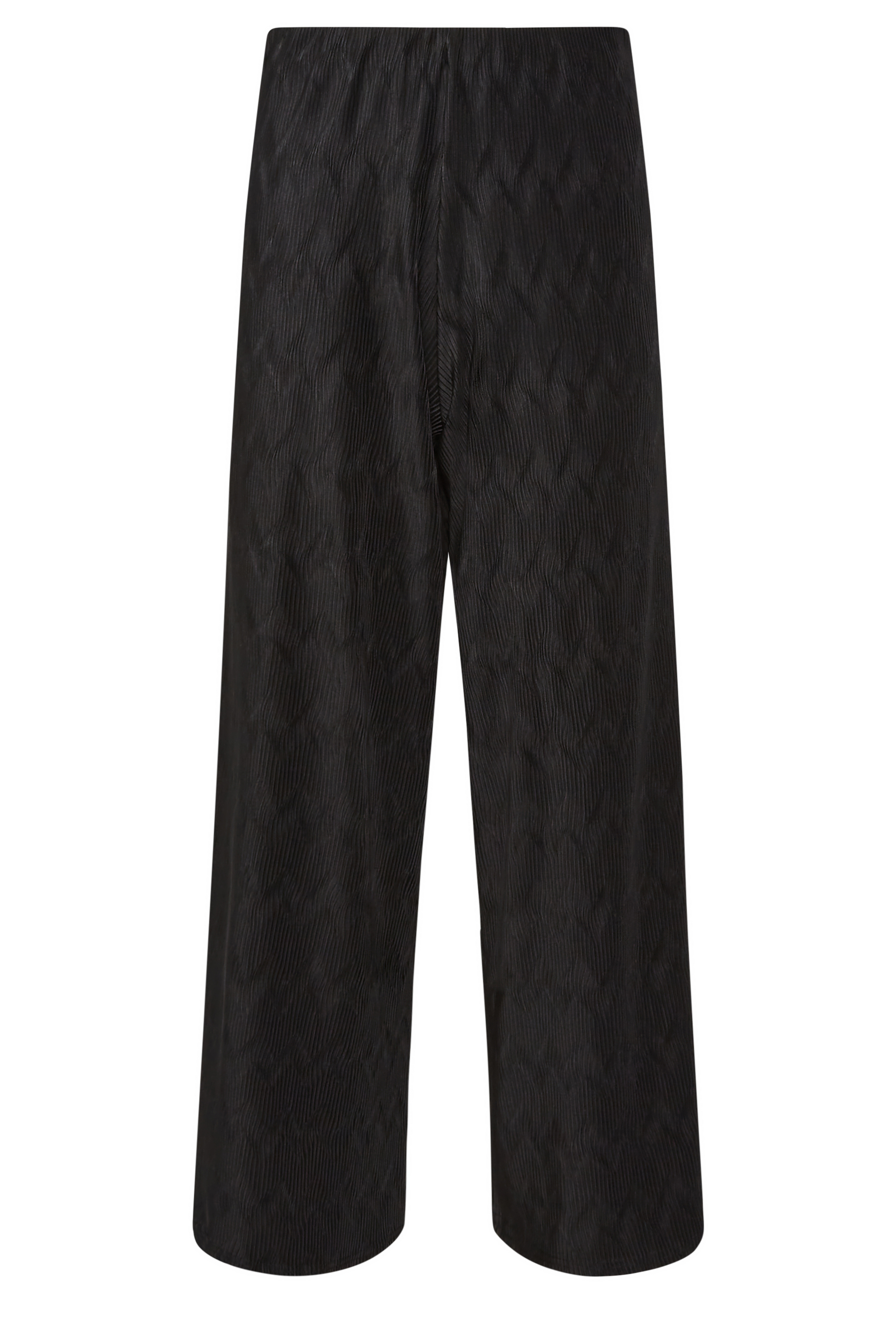 PixieGirl Black Zig Zag Plisse Wide Leg Trousers | PixieGirl  6