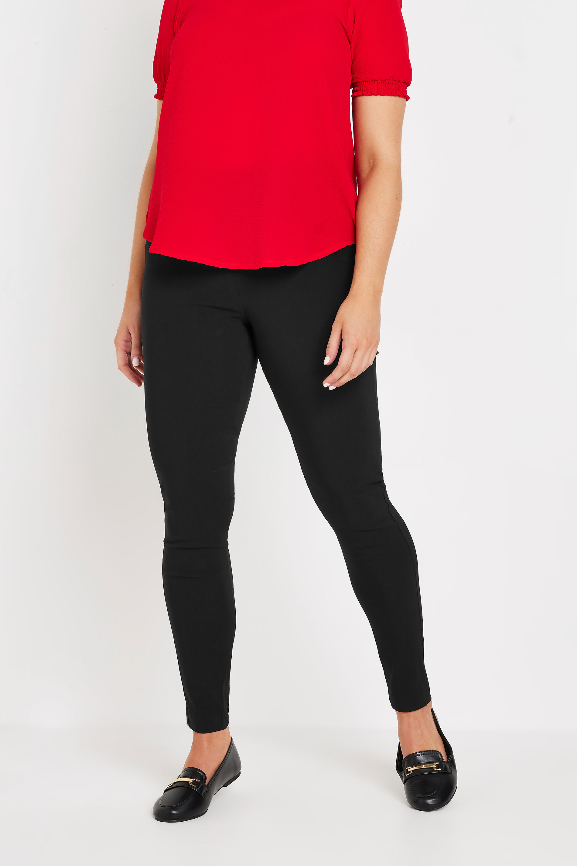 M&Co Black Skinny Bengaline Trousers | M&Co 1