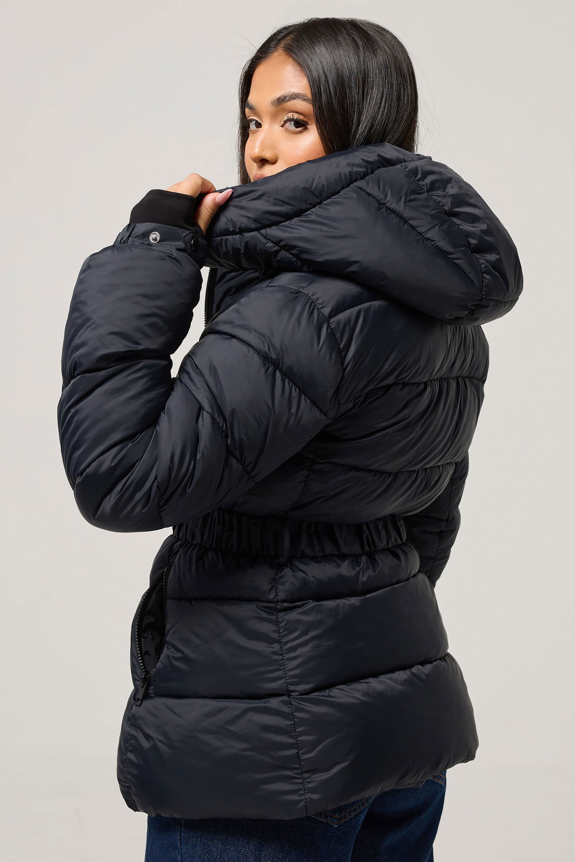 PixieGirl Petite Women's Black Padded Ski Jacket | PixieGirl 3