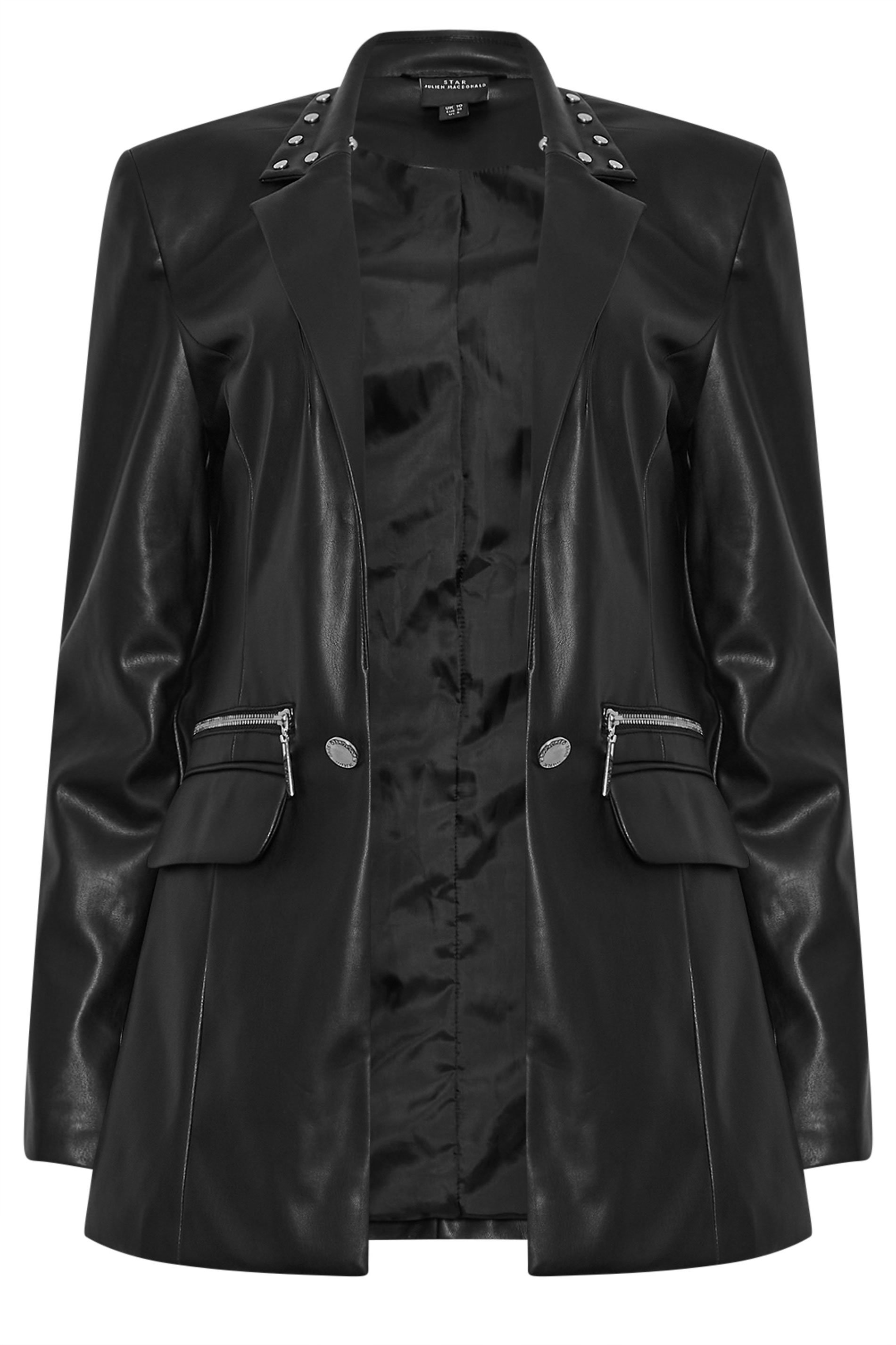 STAR Black Faux Leather Jacket | StarByJM 6