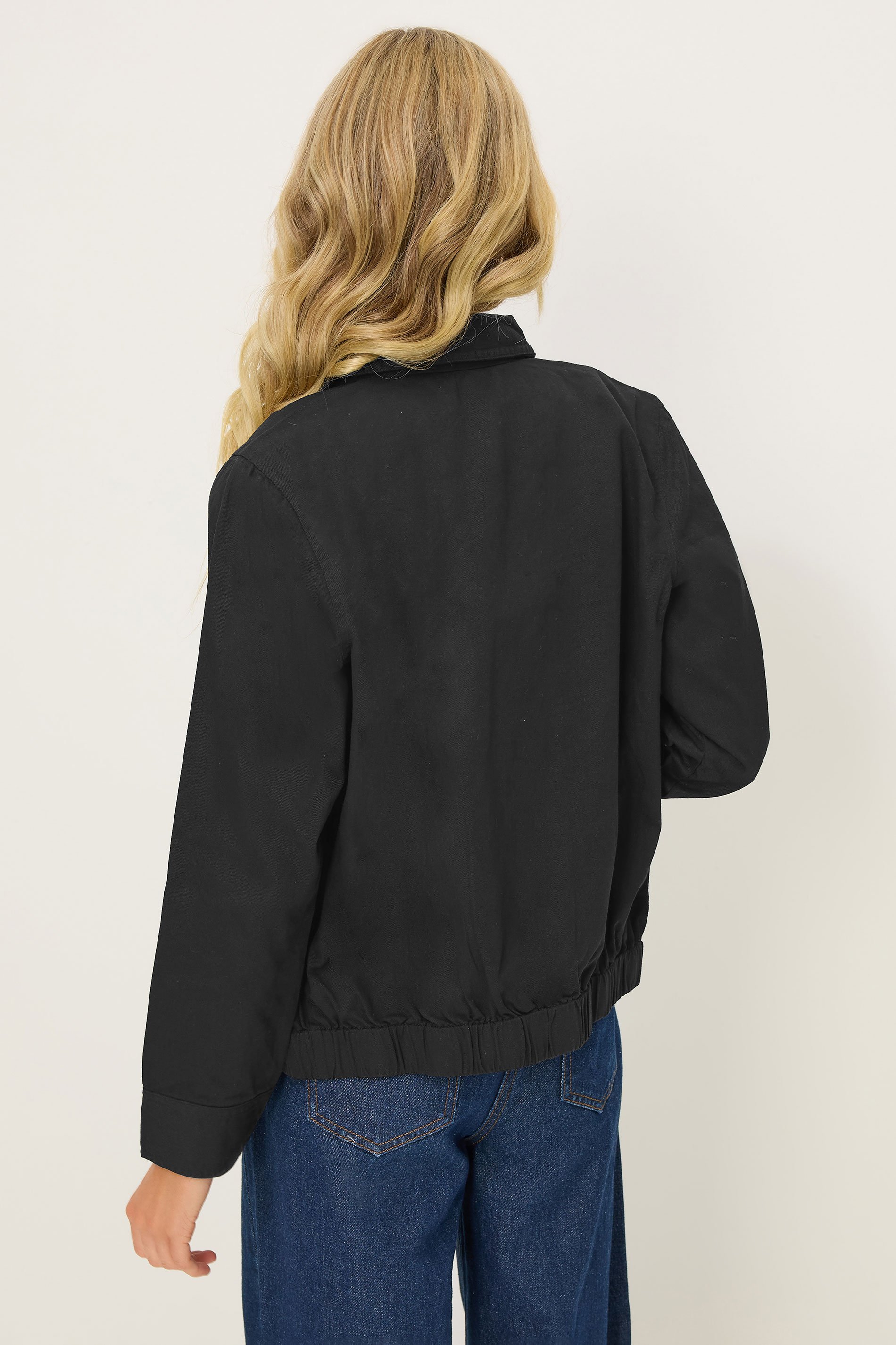 PixieGirl Black Bomber Collared Jacket | PixieGirl  3