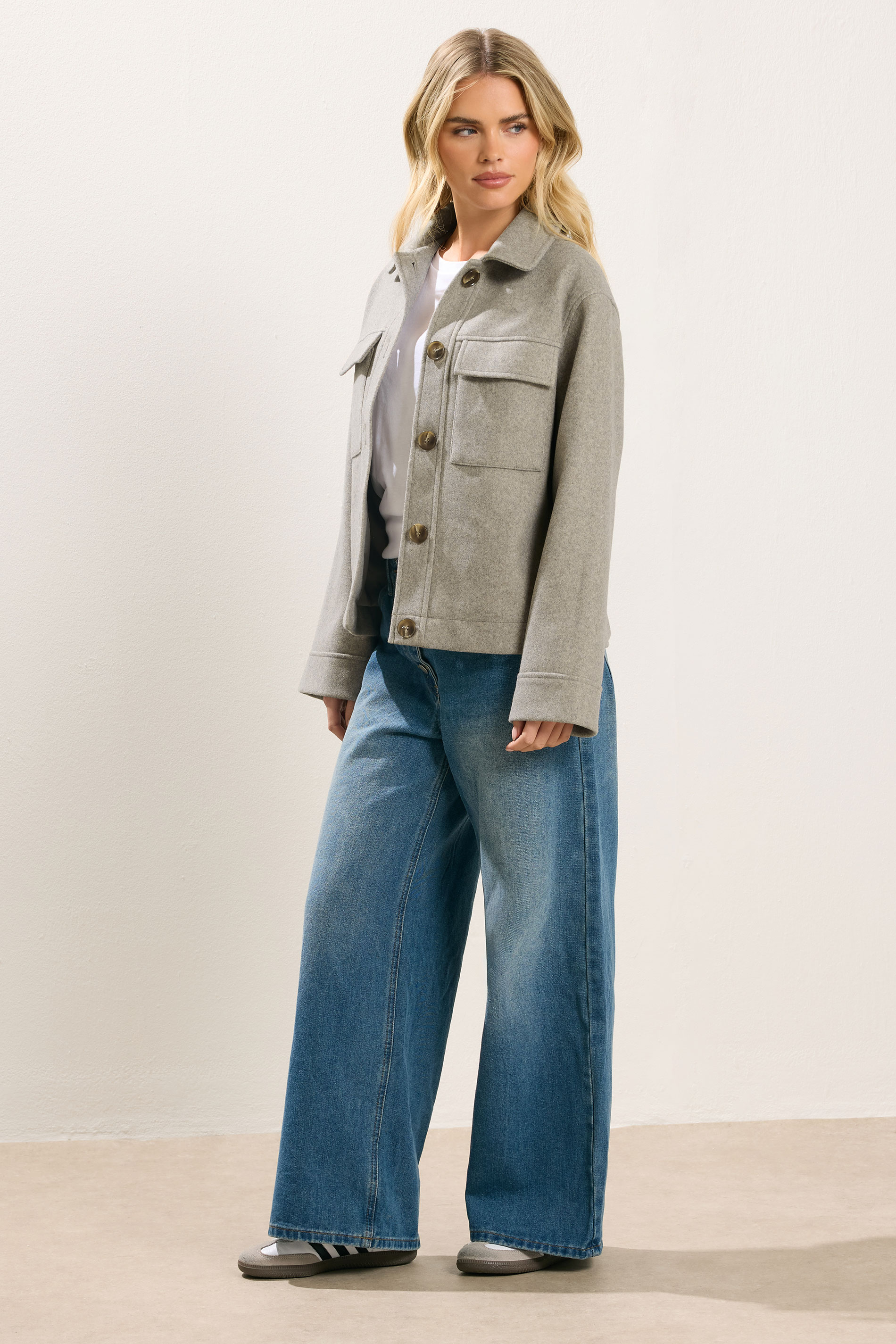 PixieGirl Petite Women's Natural Brown Brushed Jacket | PixieGirl 2