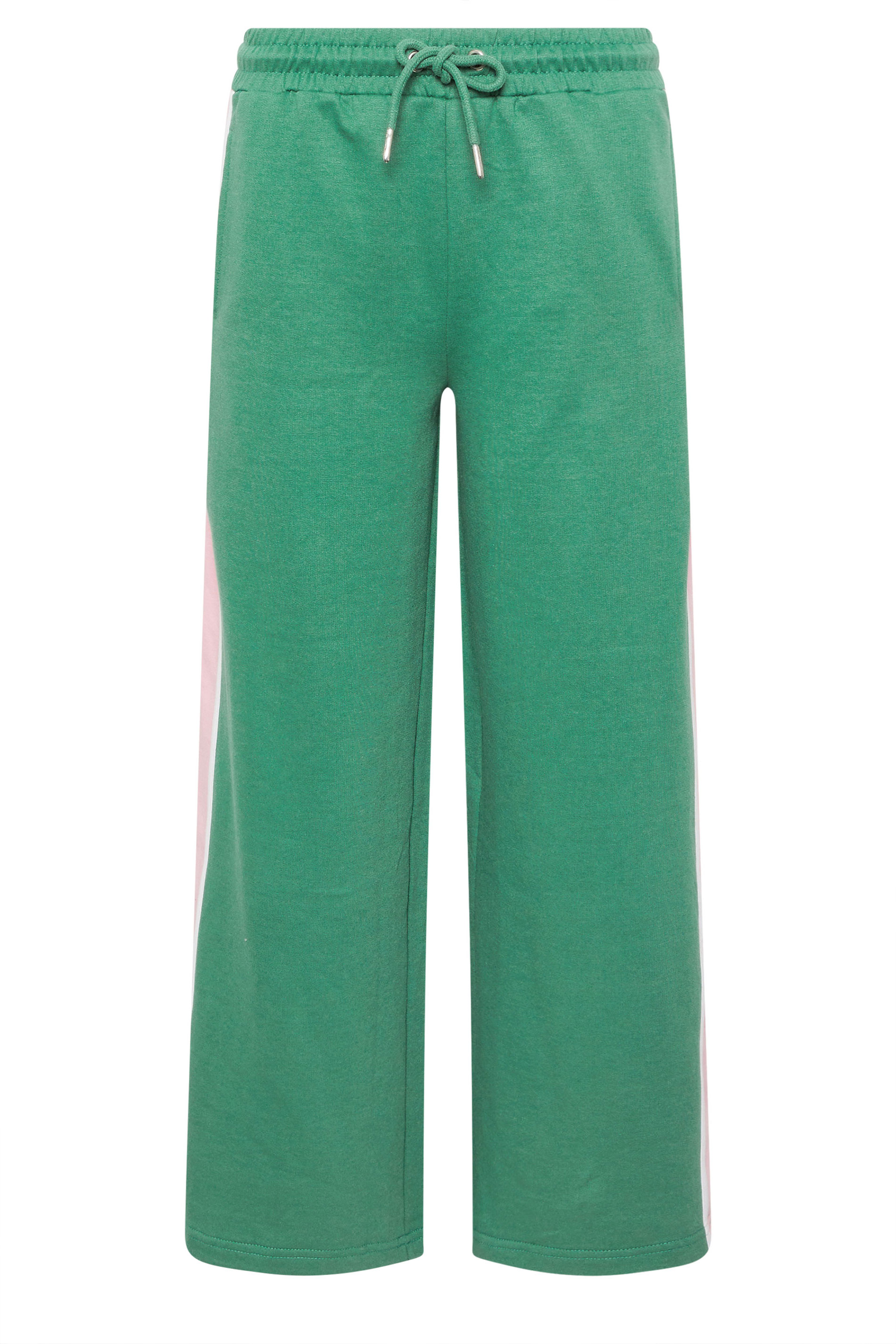 PixieGirl Petite Women's Green & Pink Side Stripe Joggers | PixieGirl 5