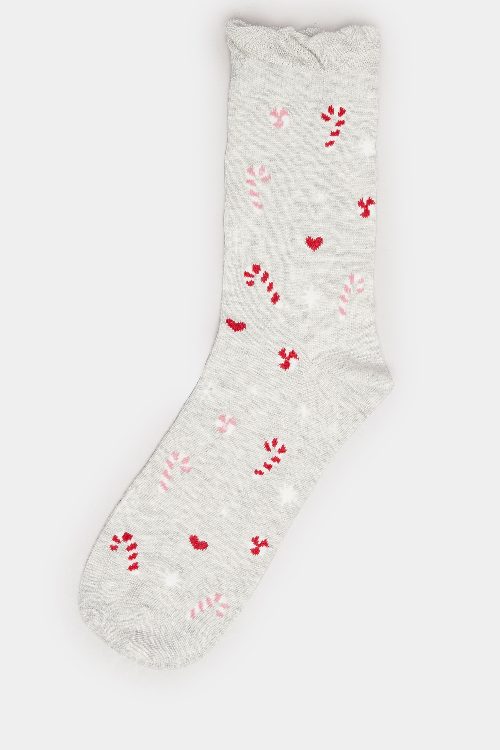 YOURS 4 PACK Plus Size Blue & Red Gingerbread Christmas Socks | Yours Clothing 6