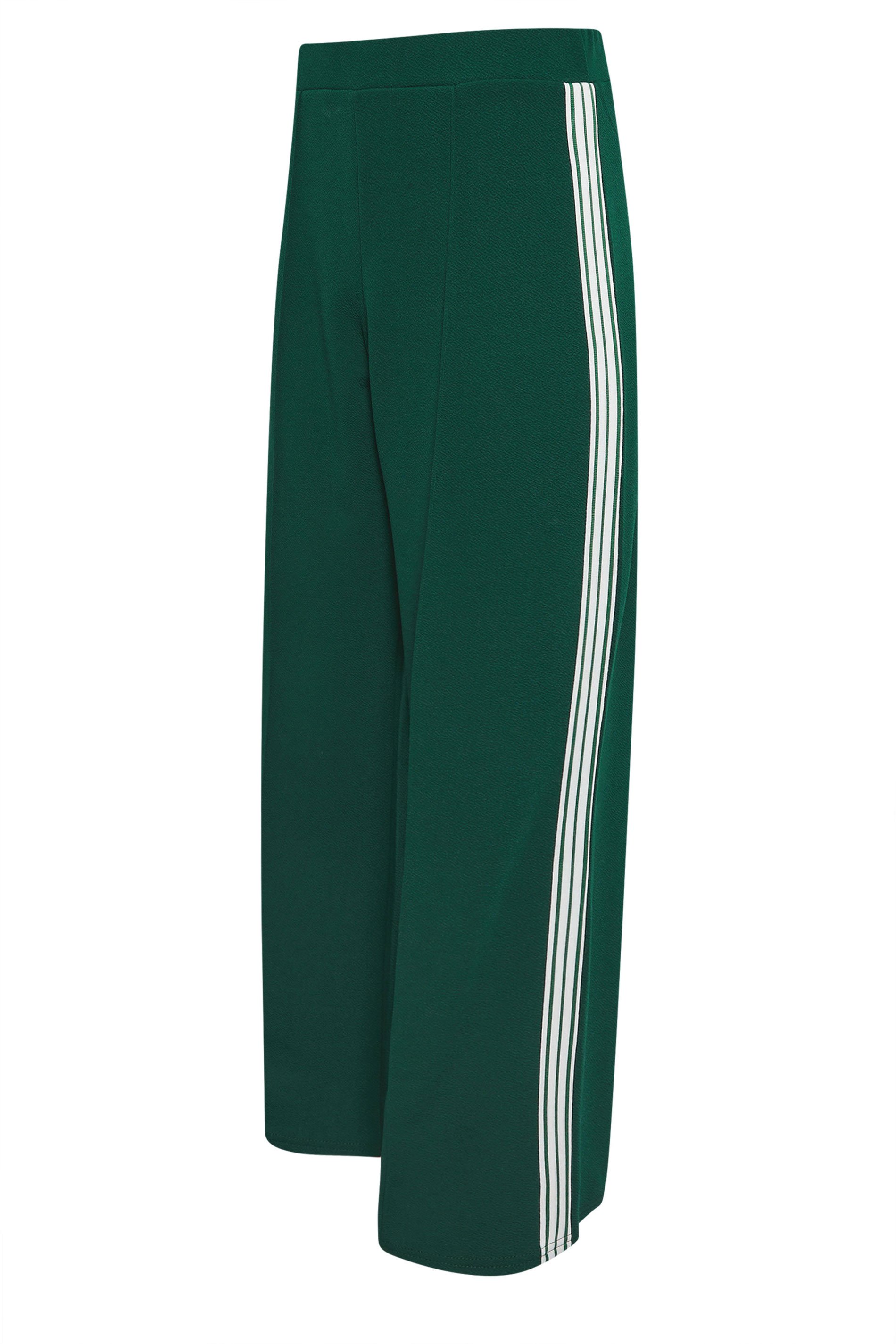 PixieGirl Petite Women's Green Side Stripe Trousers | PixieGirl 6
