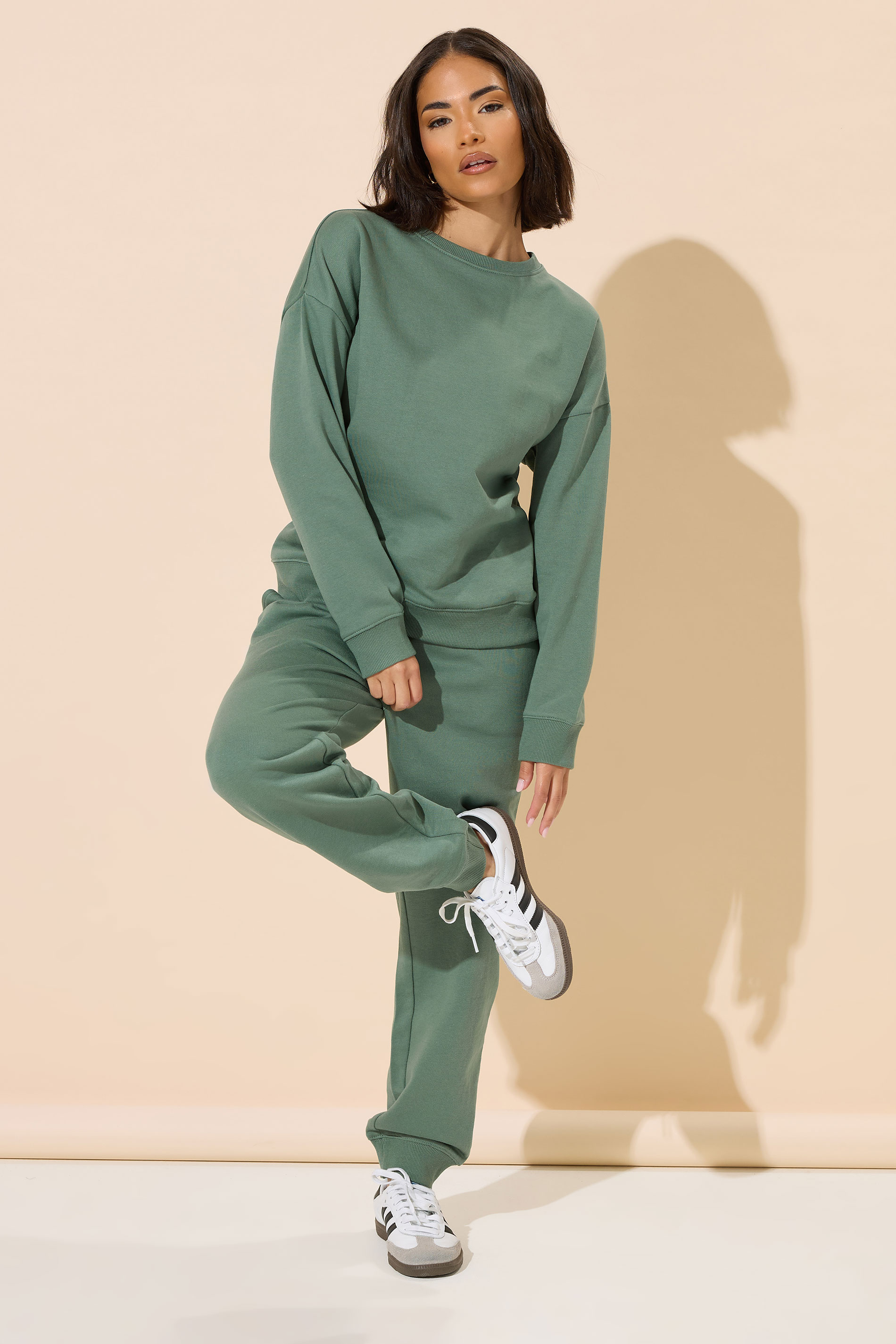 PixieGirl Petite Women's Green Long Sleeve Sweatshirt | PixieGirl 3