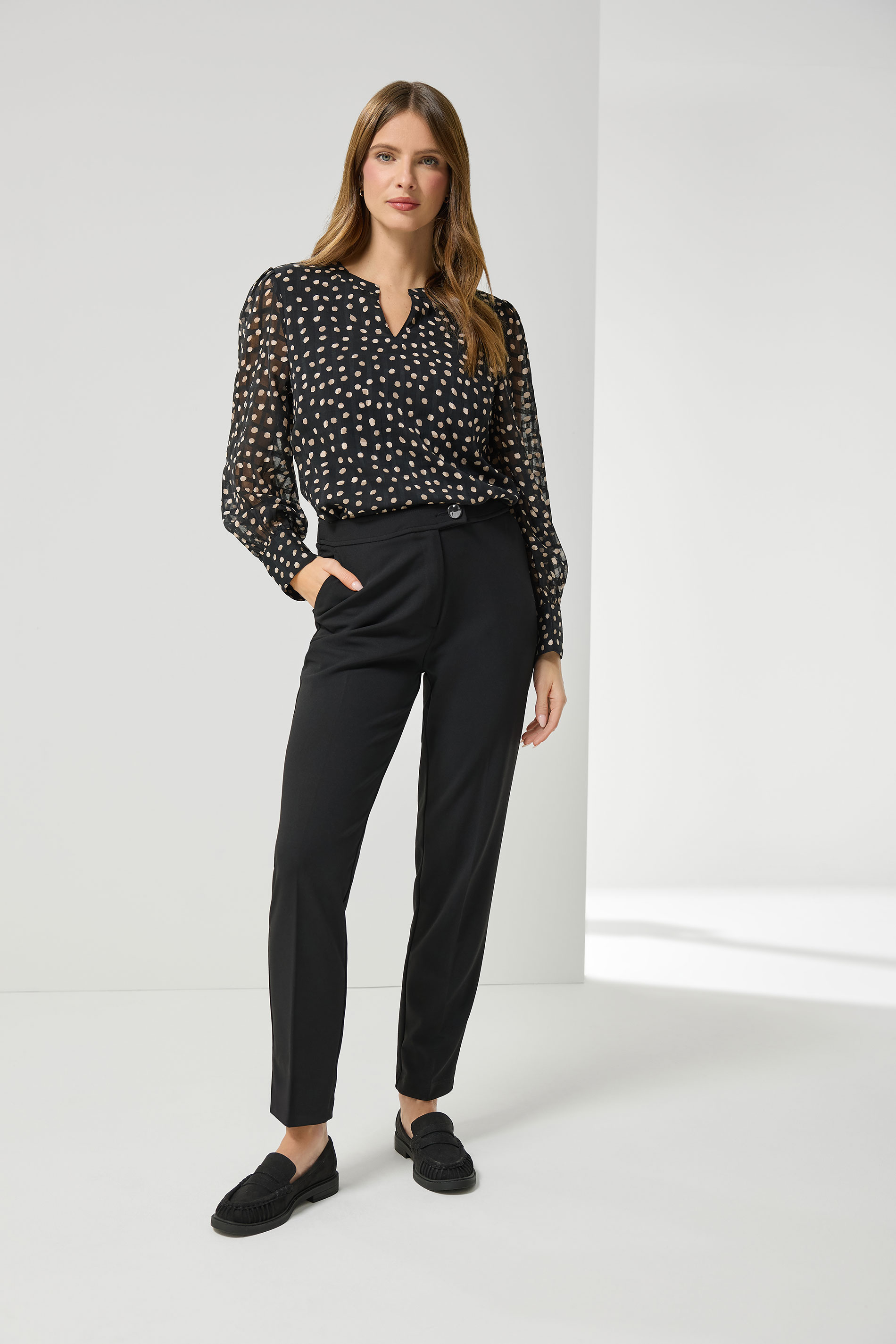 M&Co Black Tapered Tailored Trousers | M&Co 3