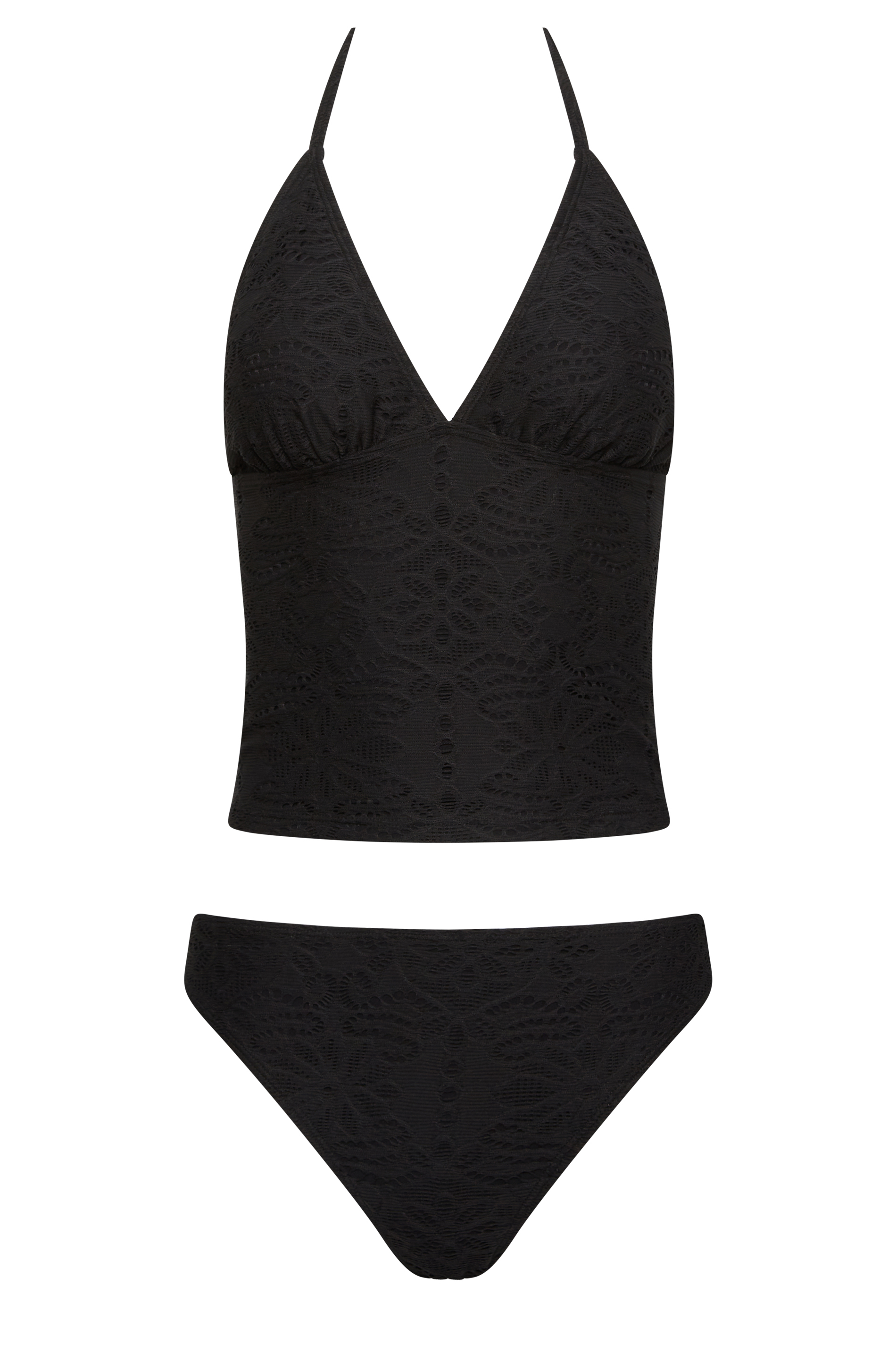Petite Black Crochet Tankini | PixieGirl 7