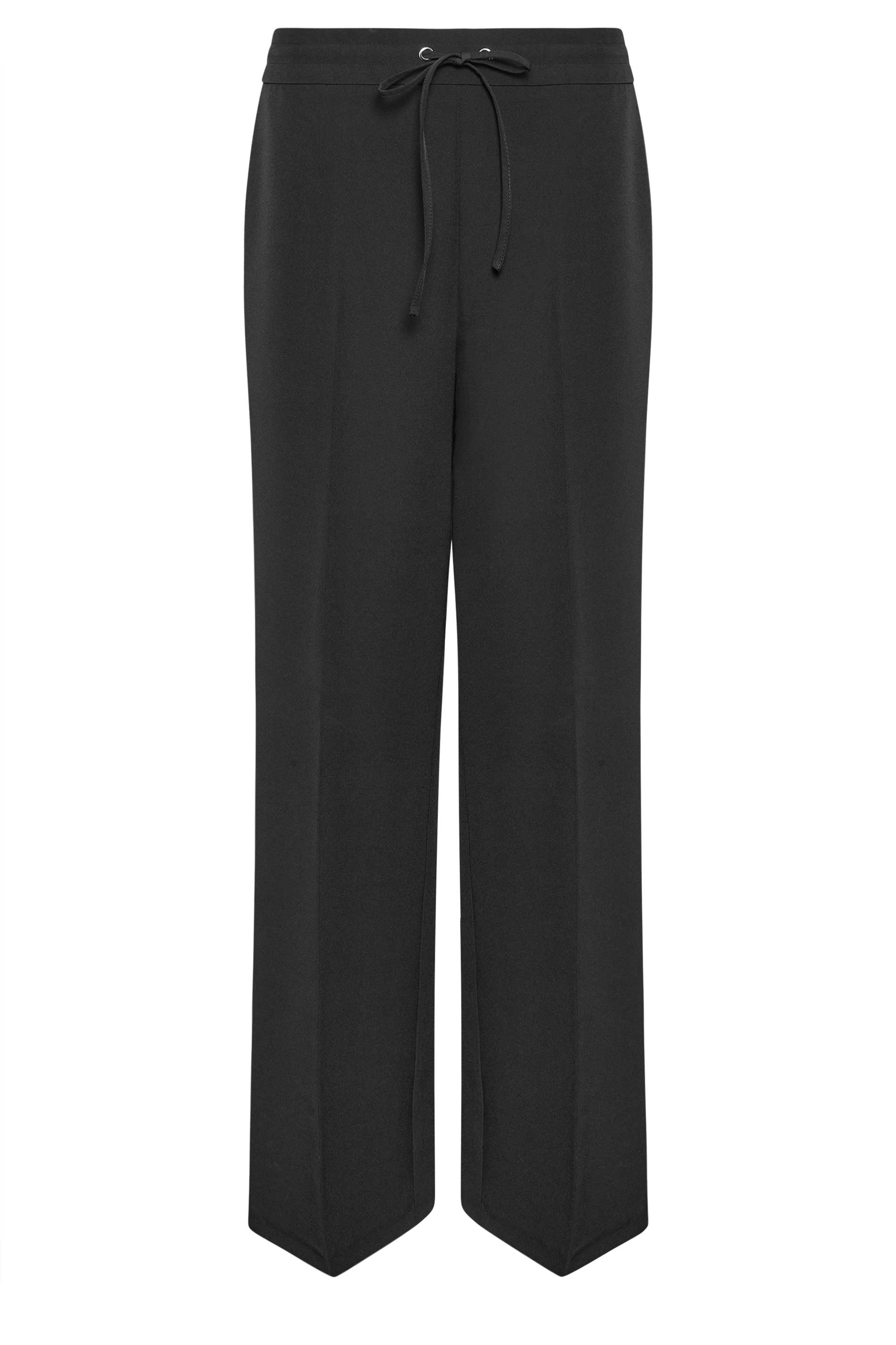 M&Co Black Crepe Wide Leg Trousers | M&Co 5