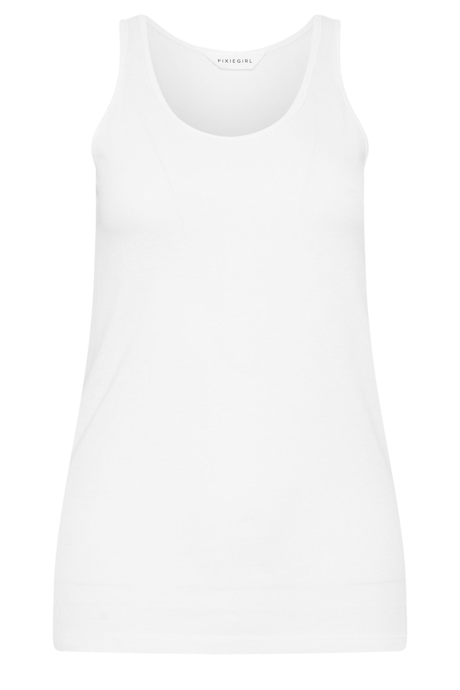 2 PACK Petite Black & White Vest Tops | PixieGirl  9