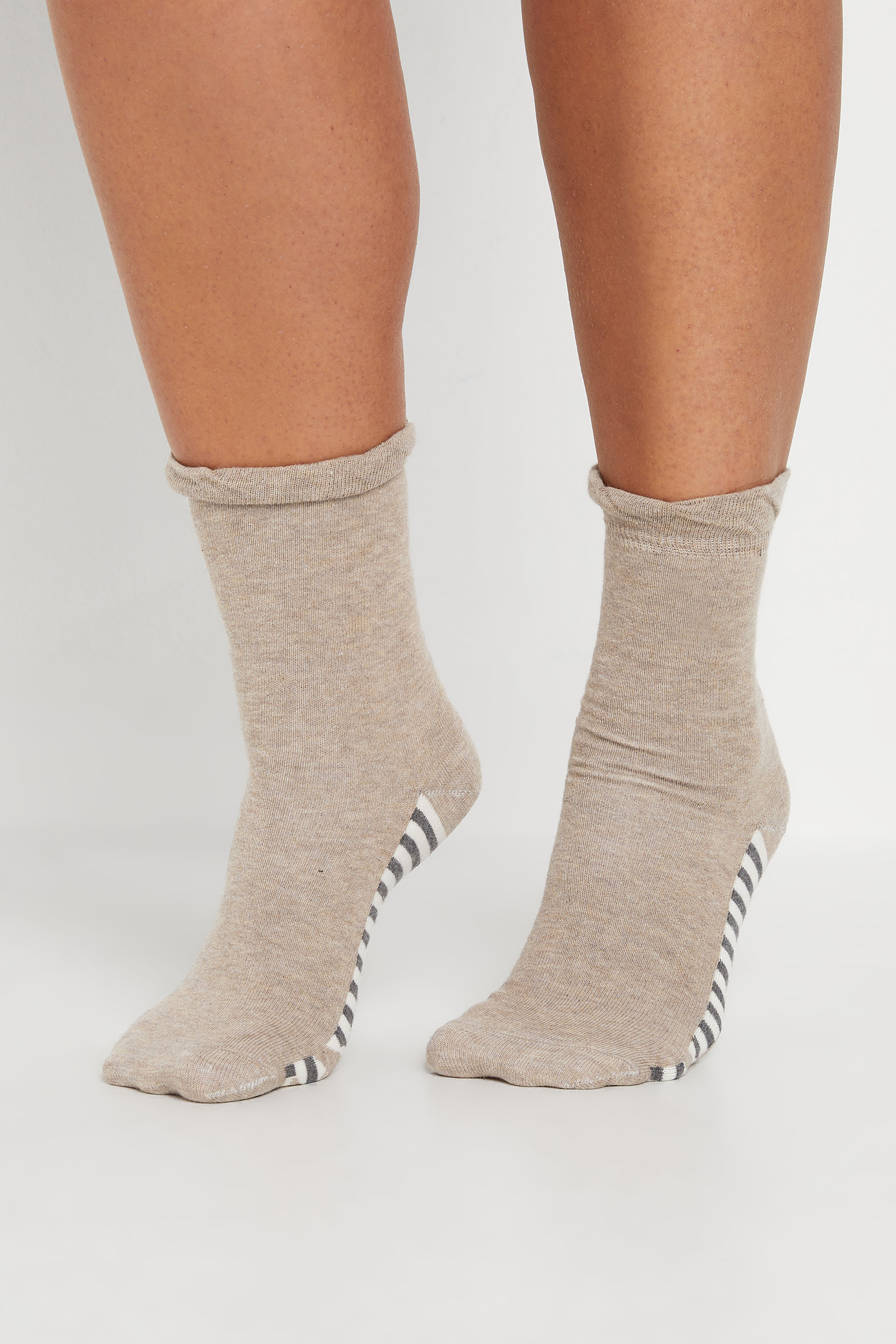 4 PACK Grey & Black Animal Print Ankle Socks | Yours Clothing 3
