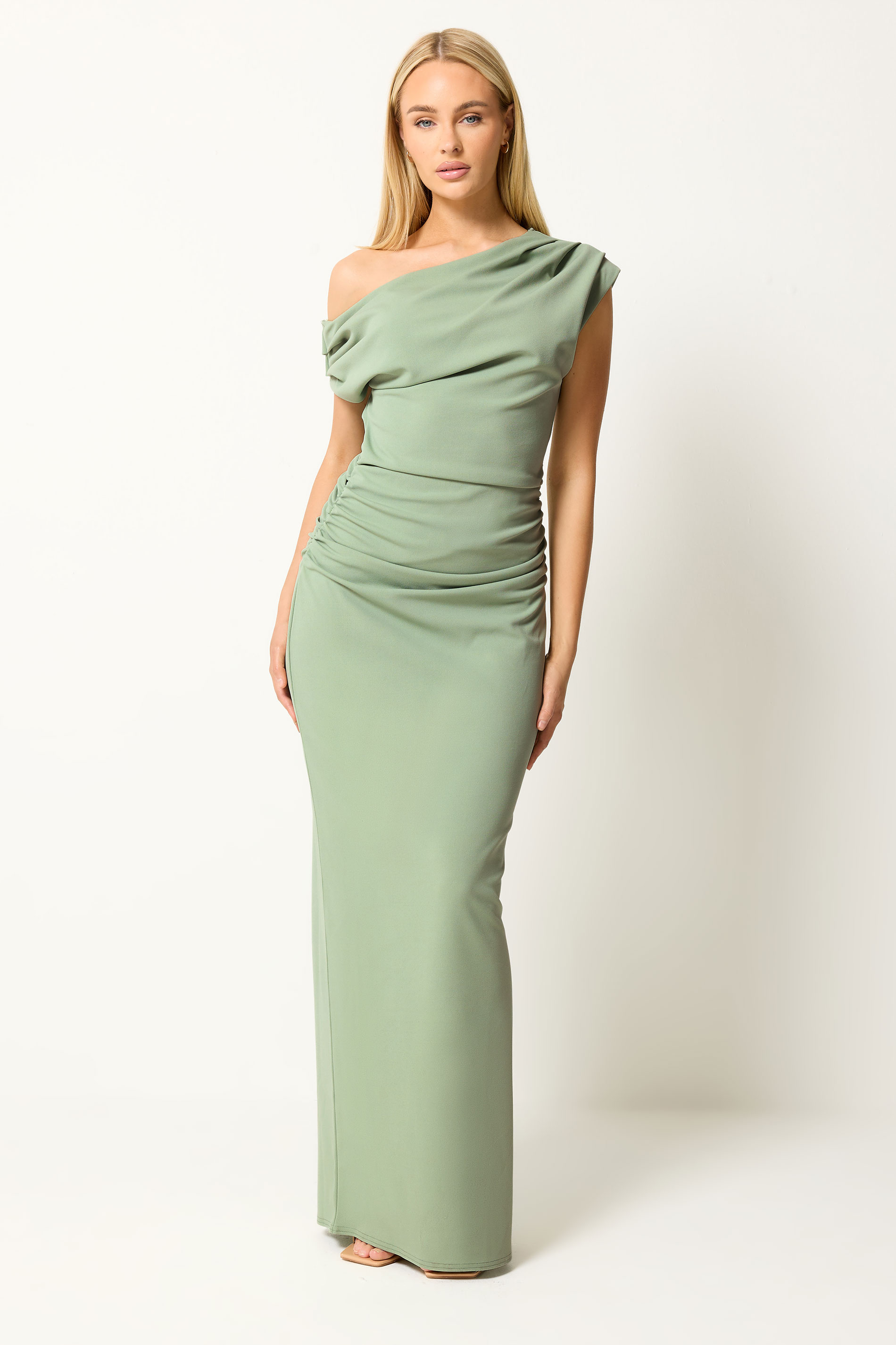 STAR Sage Green Draped Dress | StarByJM 1