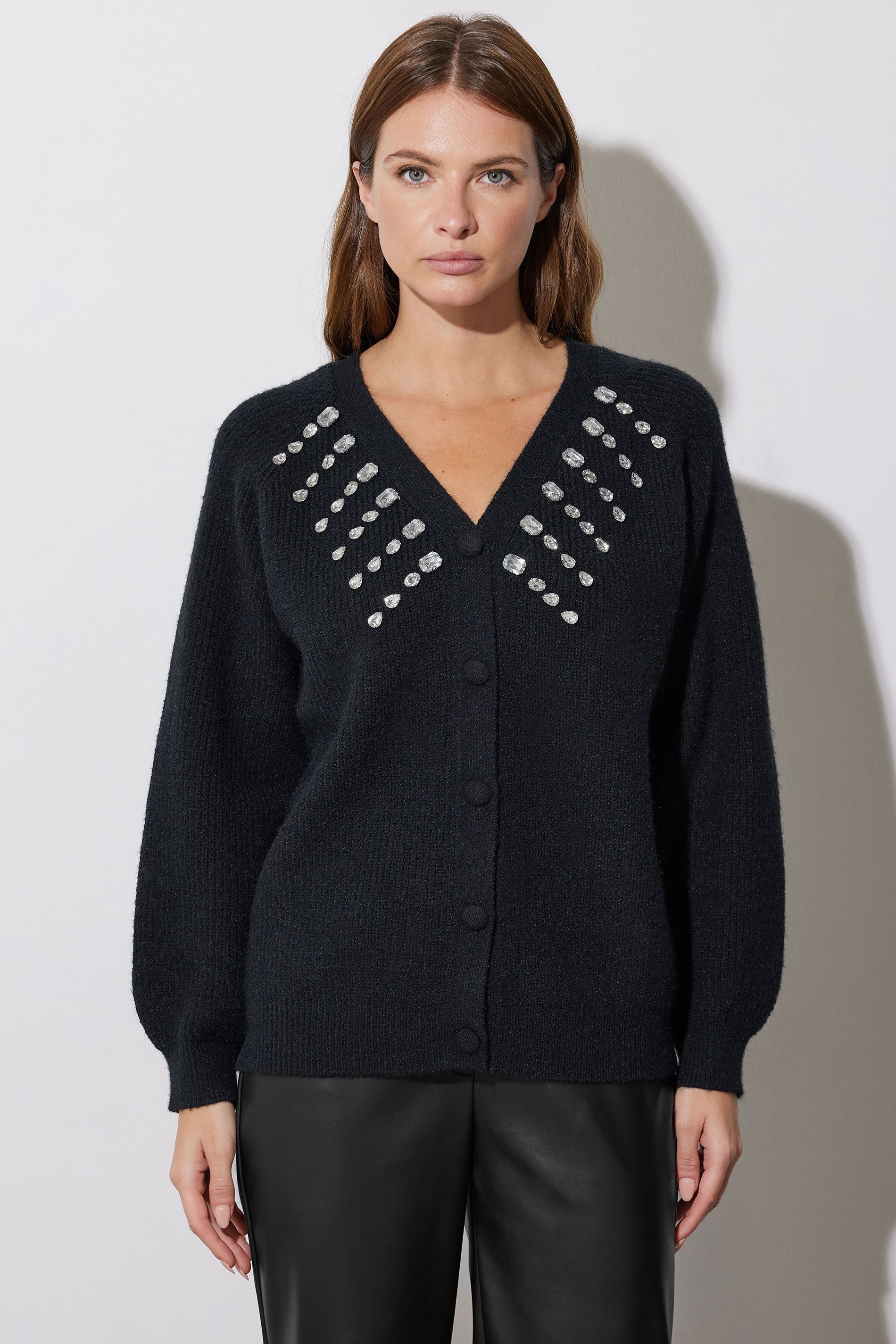STAR Black Gem Embellished Cardigan | StarByJM 5