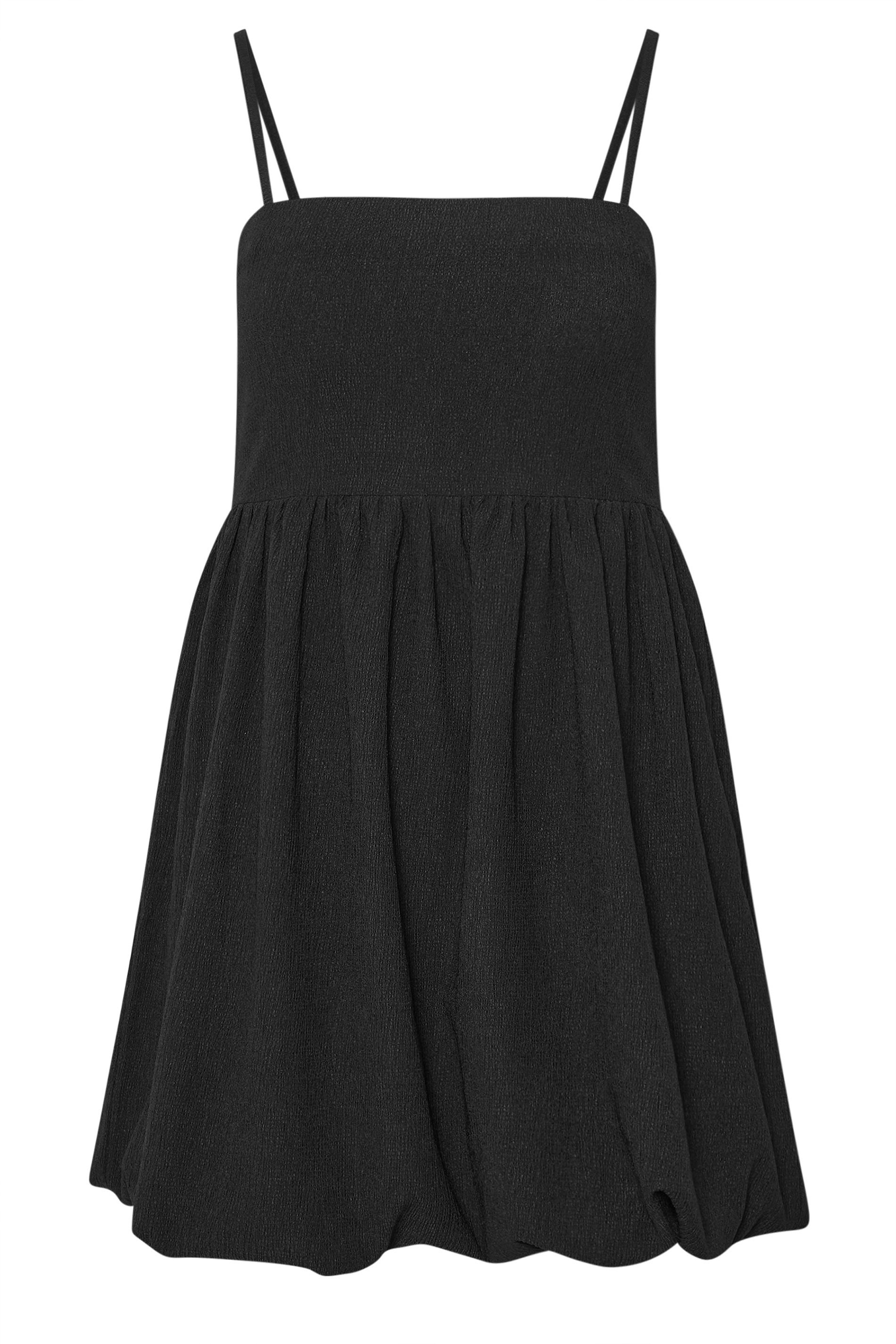 PixieGirl Petite Women's Black Bubble Hem Mini Dress | PixieGirl 5