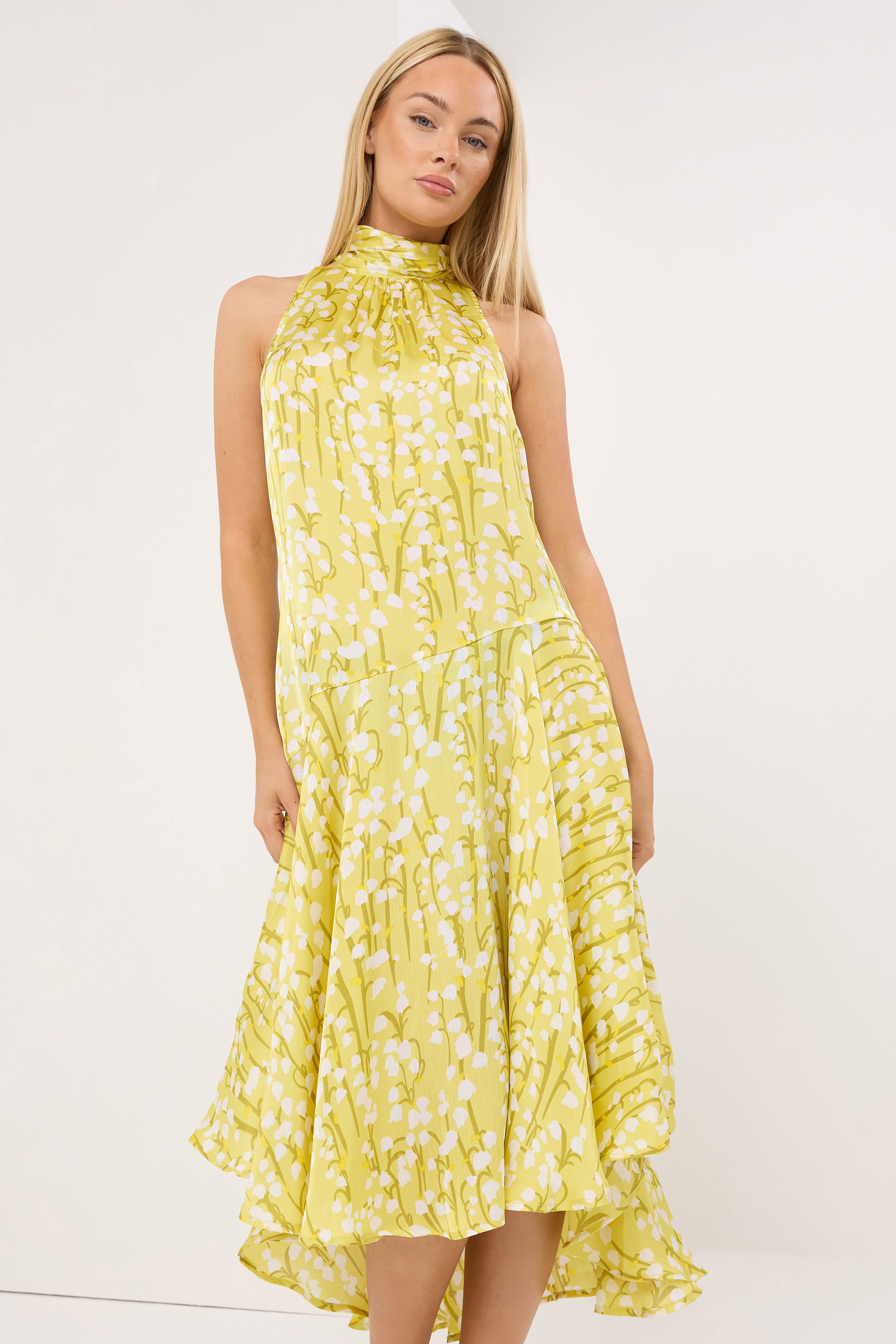 STAR Yellow Floral Midi Dress | StarByJM 3
