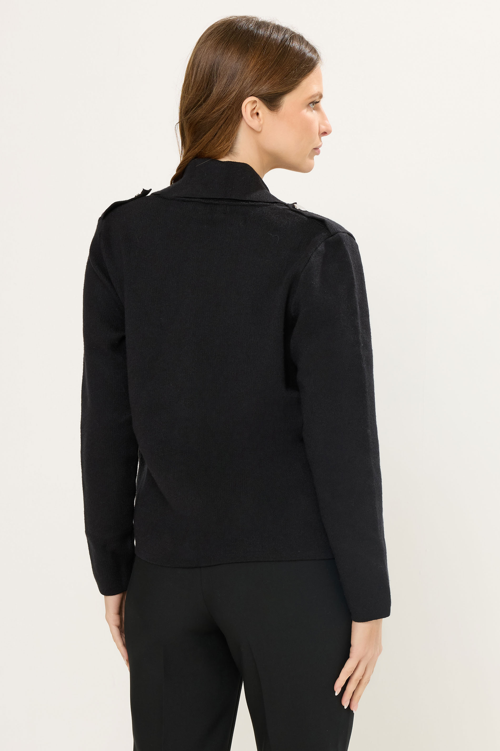 STAR Black Military Button Cardigan | StarByJM 4