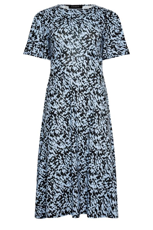 PixieGirl Blue Animal Markings Midi Dress | PixieGirl  5