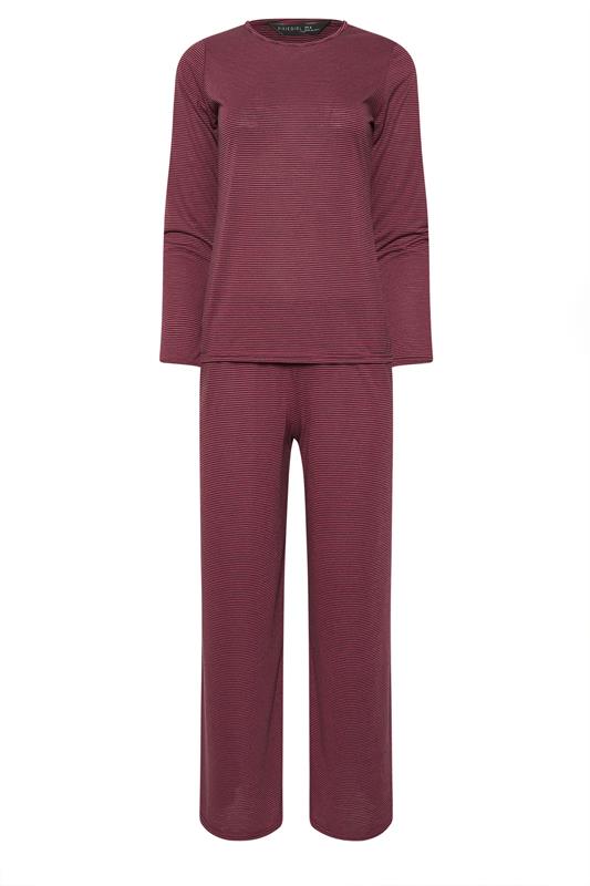 Petite  PixieGirl Petite Red Stripe T-Shirt & Wide Leg Trouser Set