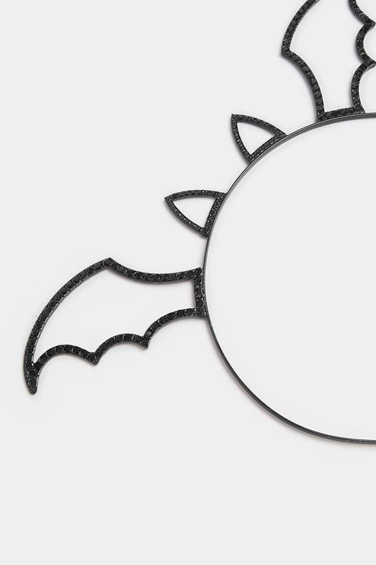 Black Novelty Bat Halloween Headband | Yours Clothing 3