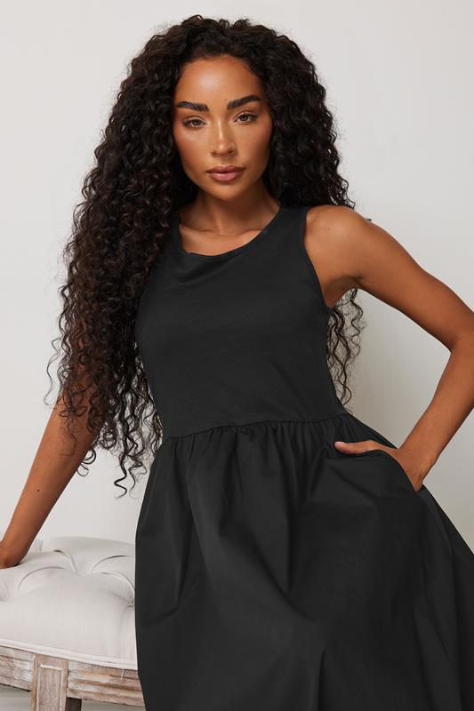 M&Co Petite Black Cotton Sleeveless Dress | M&Co 6