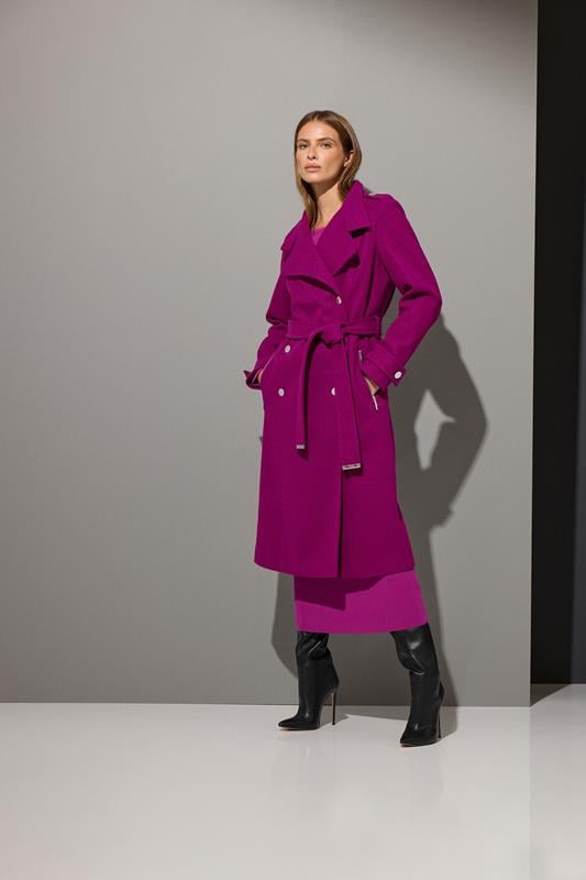 Women's  STAR Purple Military Maxi Coat