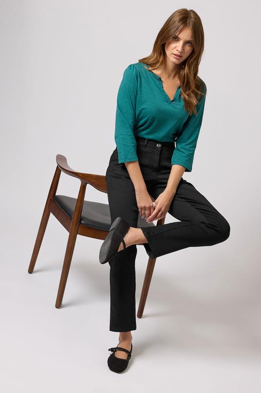 M&Co Black Lift & Shape Straight Leg Jeans | M&Co 1