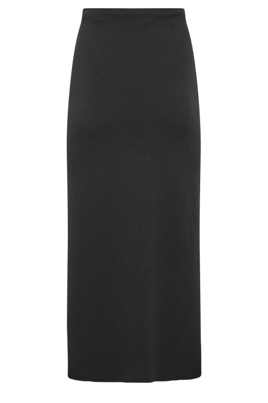 Petite Black Scuba Maxi Skirt | PixieGirl 6