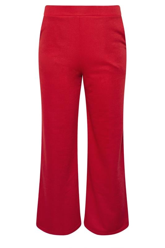 PixieGirl Petite Women's Red Wide Leg Joggers | PixieGirl 1