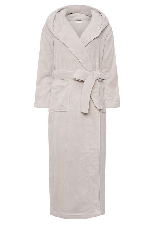 PixieGirl Petite Women's Stone Brown Luxury Soft Fleece Dressing Gown | PixieGirl 5