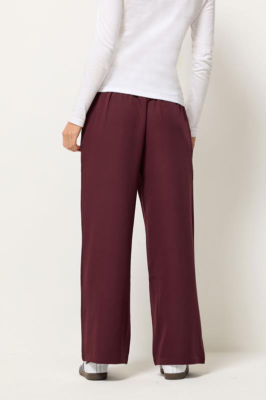 PixieGirl Petite Women's Red Tie Pintuck Trousers | PixieGirl 3