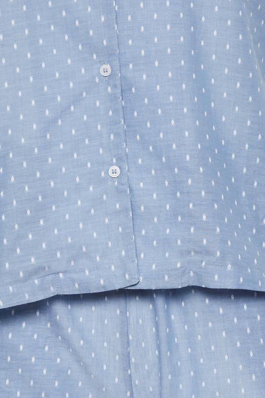 PixieGirl Blue Dobby Spot Woven Pyjama Set | PixieGirl 5