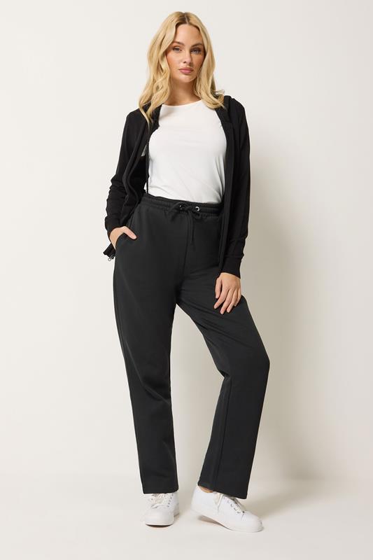M&Co Black Straight Leg Joggers | M&Co 1