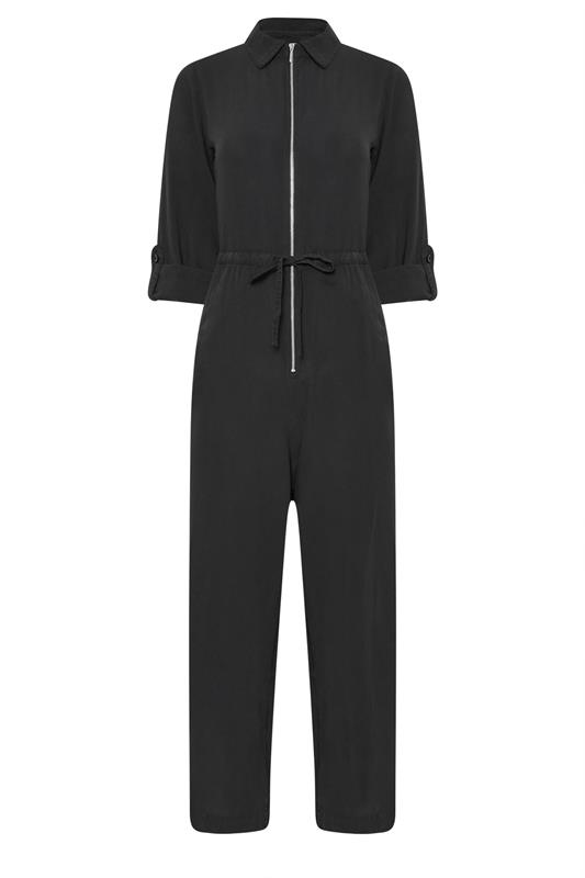 PixieGirl Petite Women's Black Acid Wash Wide Leg Jumpsuit | PixieGirl 5