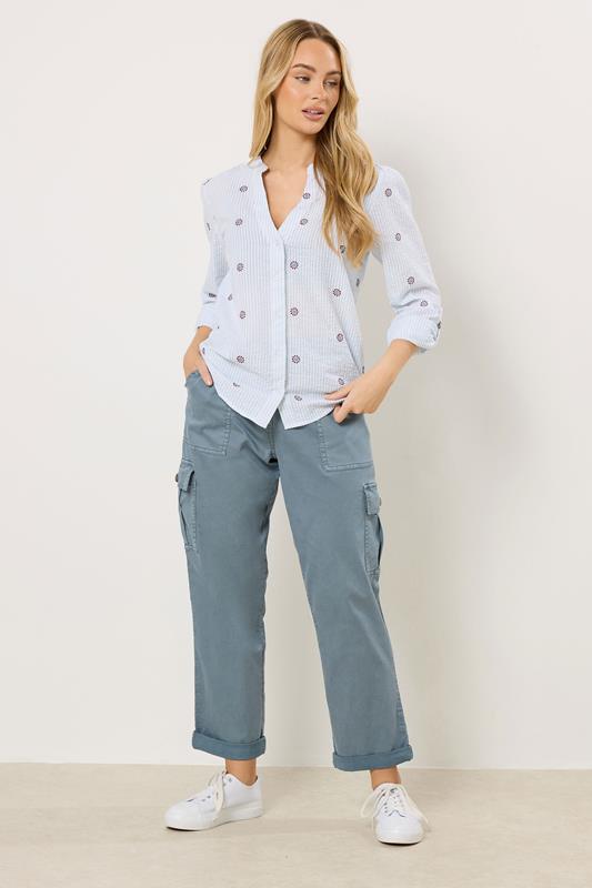 M&Co Blue Cargo Trousers | M&Co 1