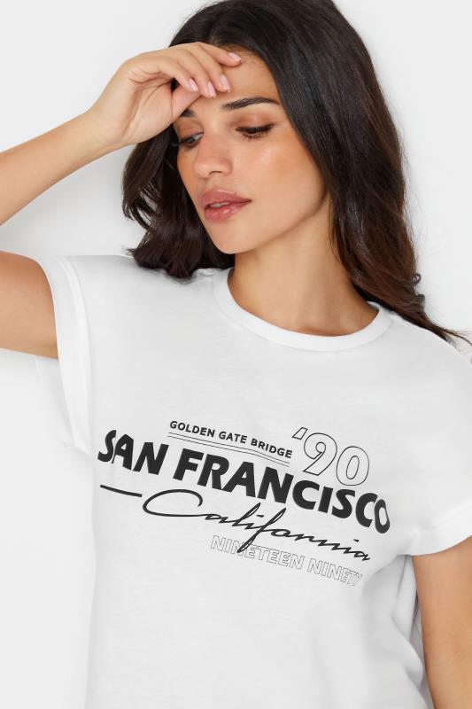 PixieGirl Petite Women's White 'San Francisco' Slogan Short Sleeve T-Shirt | PixieGirl 4