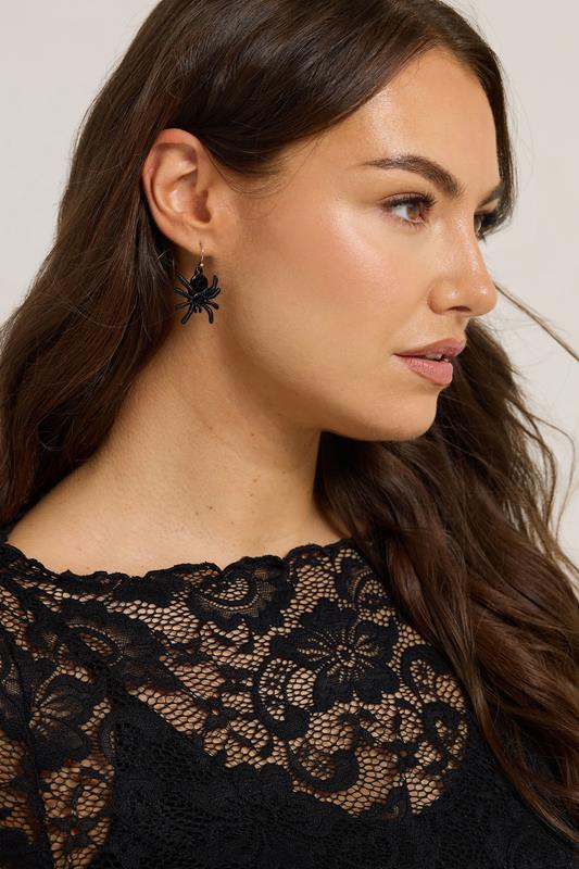 6 PACK Black Novelty Halloween Earrings | Yours Clothing 2