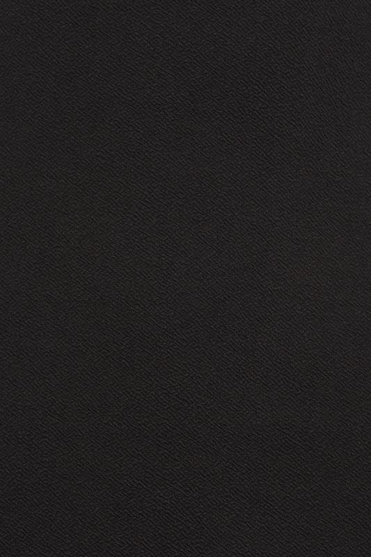 PixieGirl Black Notch Neck Midi Dress | PixieGirl  5