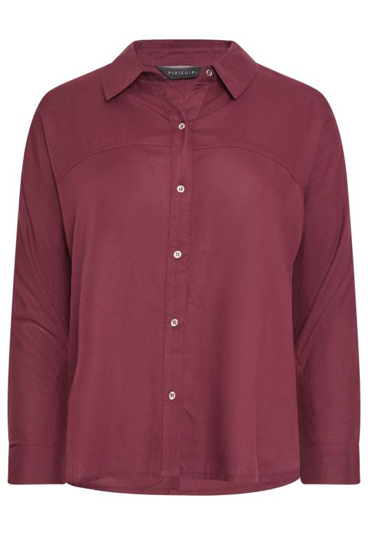 PixieGirl Burgundy Red Long Sleeve Shirt | PixieGirl  6