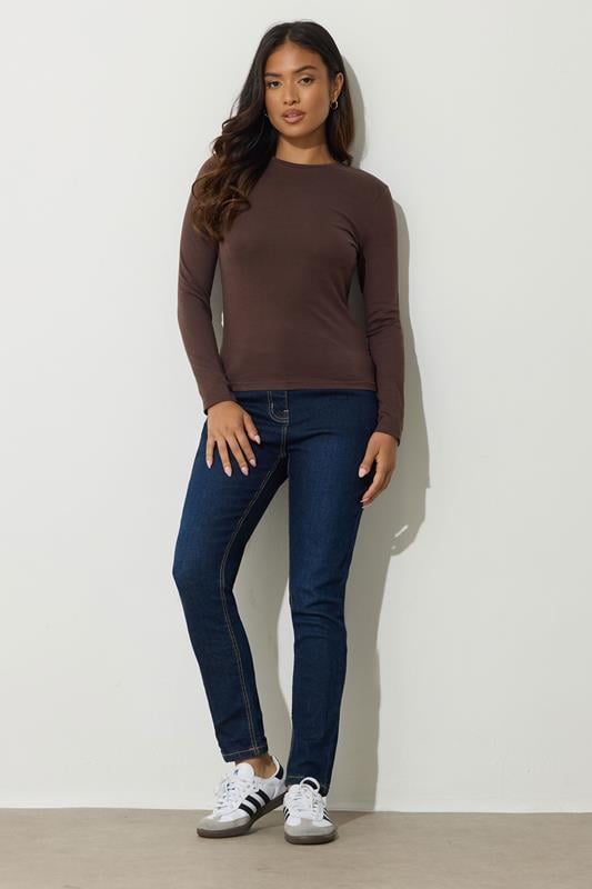 PixieGirl Petite Womens 2 PACK Chocolate Brown & Navy Blue T-Shirts | PixieGirl 4