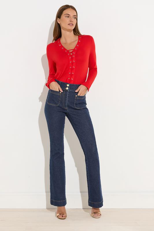 STAR Blue Denim Kick Flare Jeans | StarByJM 3