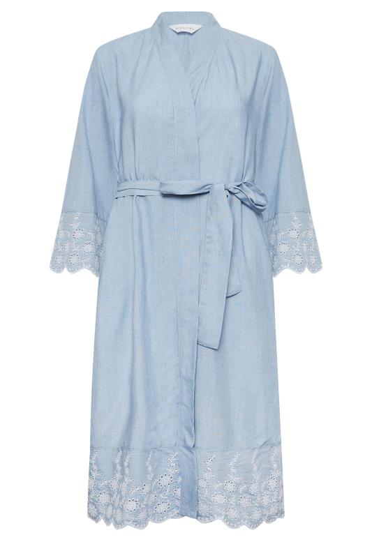 PixieGirl Blue Broderie Anglaise Dressing Gown | PixieGirl 6