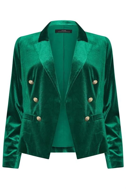 STAR Green Velvet Tailored Blazer | StarByJM 6
