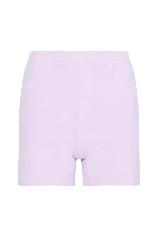 Petite Lilac Purple Crepe Shorts | PixieGirl 6