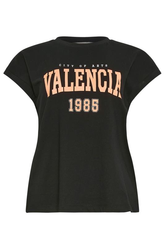 PixieGirl Petite Women's Black 'Valencia' Slogan Short Sleeve T-Shirt | PixieGirl 5