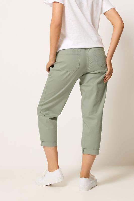 M&Co Sage Green Twill Carpenter Trousers | M&Co 2