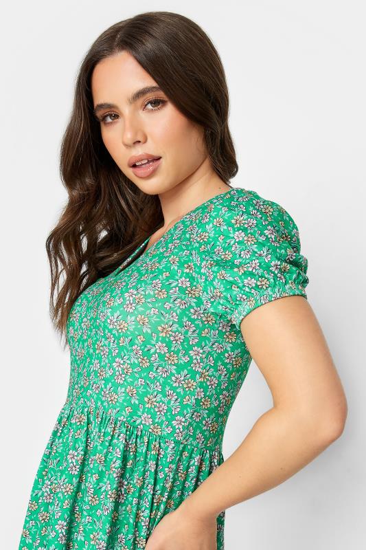 PixieGirl Green Ditsy Floral Print Dress | PixieGirl  4