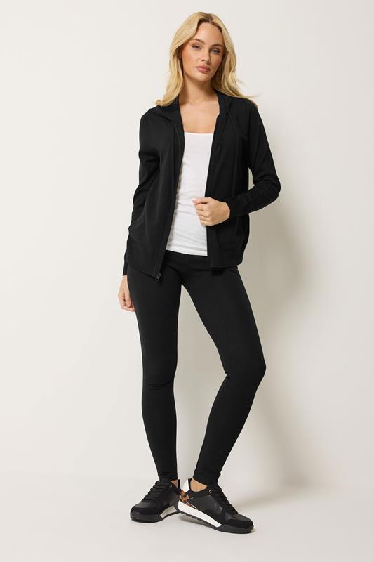 M&Co 2 PACK Black and Chocolate Brown Stretch Leggings | M&Co 1