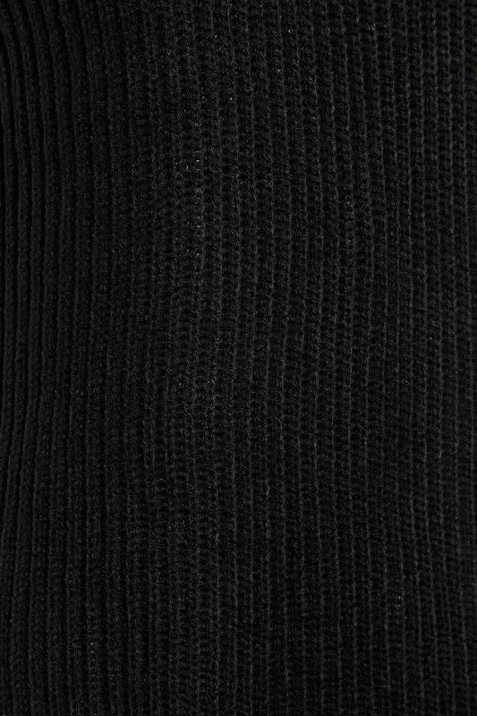 Petite Black Zip Longline Knitted Vest Top | PixieGirl 5